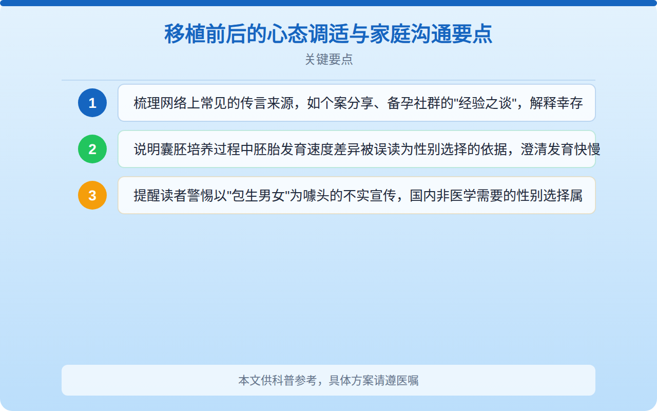 移植前后的心态调适与家庭沟通要点